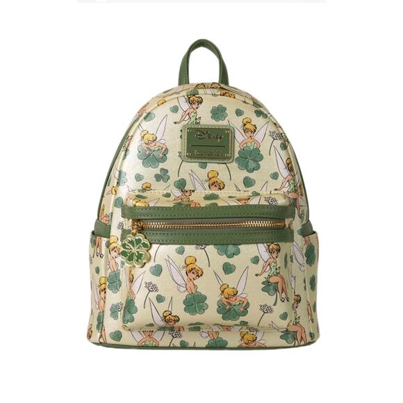 Loungefly Disney TinkerBell Clover Mini Backpack NWT main image 5